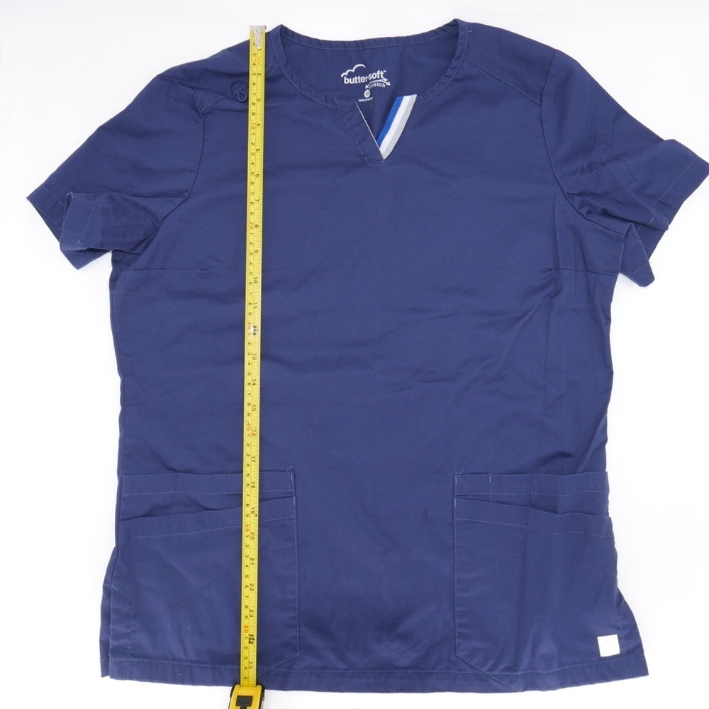 Lot of 3 BUTTERSOFT stretch scrub top Med - Picture 4 of 6